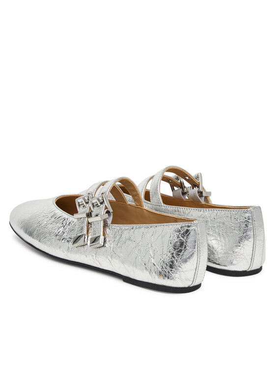 MICHAEL Michael Kors Балетки MICHAEL Michael Kors Rowen Flex Ballet 40R6RWFP1M Срібний