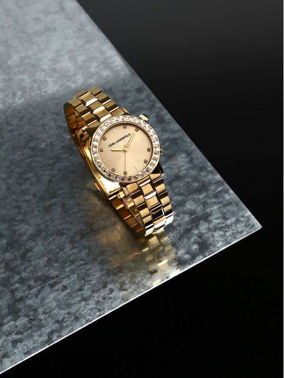 KARL LAGERFELD Hodinky KARL LAGERFELD R0553100503 Zlatá