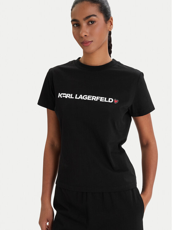 KARL LAGERFELD KARL LAGERFELD Pijama B1W45004 Negro Regular Fit