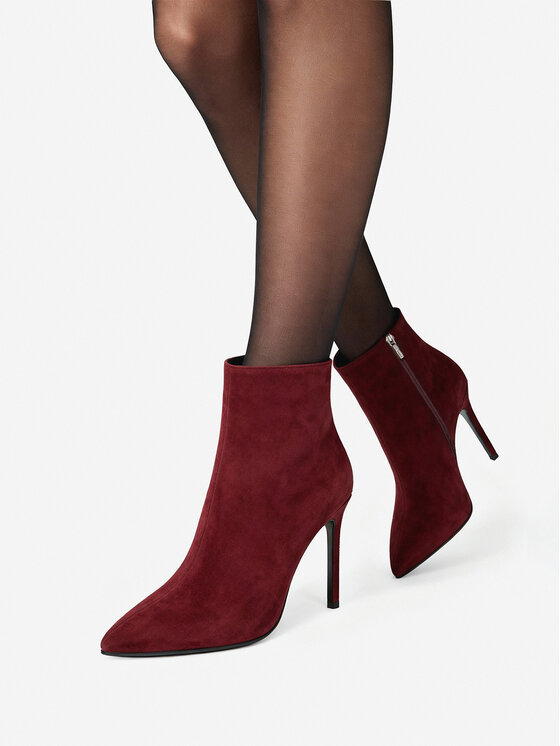 Eva Minge Īsie zābaki Eva Minge EO-ELAINA-E123-02B Bordo