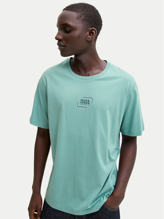 Jack & Jones Jack & Jones Camiseta Corp Graphic 12268415 Turquesa Regular Fit