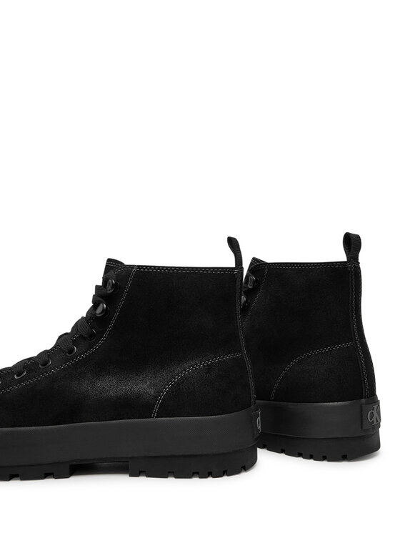Calvin Klein Jeans Pohodni čevlji Calvin Klein Jeans Lugged Hybrid High Laceup Auth YM0YM01092 Črna