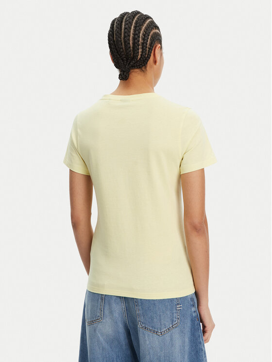 HUGO HUGO Marškinėliai Classic 50513667 Geltona Slim Fit