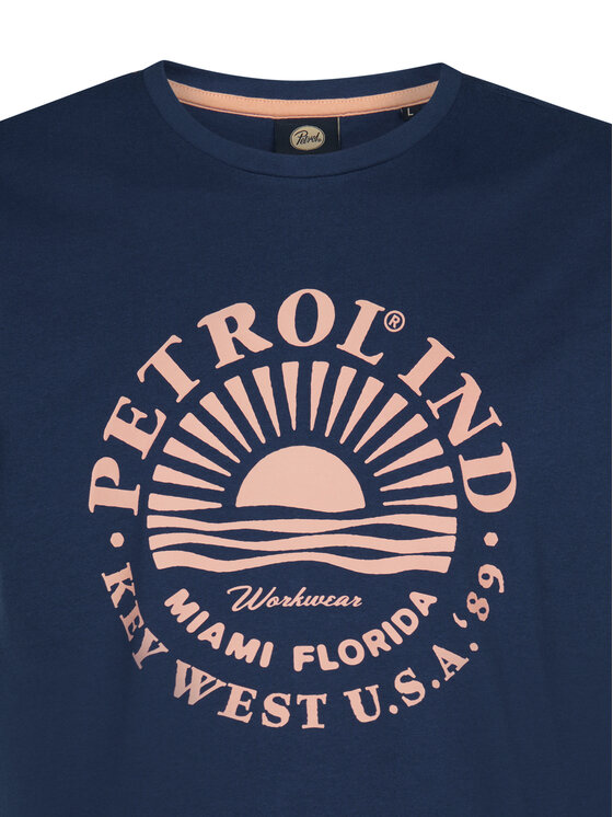 Petrol Industries Petrol Industries Camiseta M-1050-TSR127 Azul marino Regular Fit