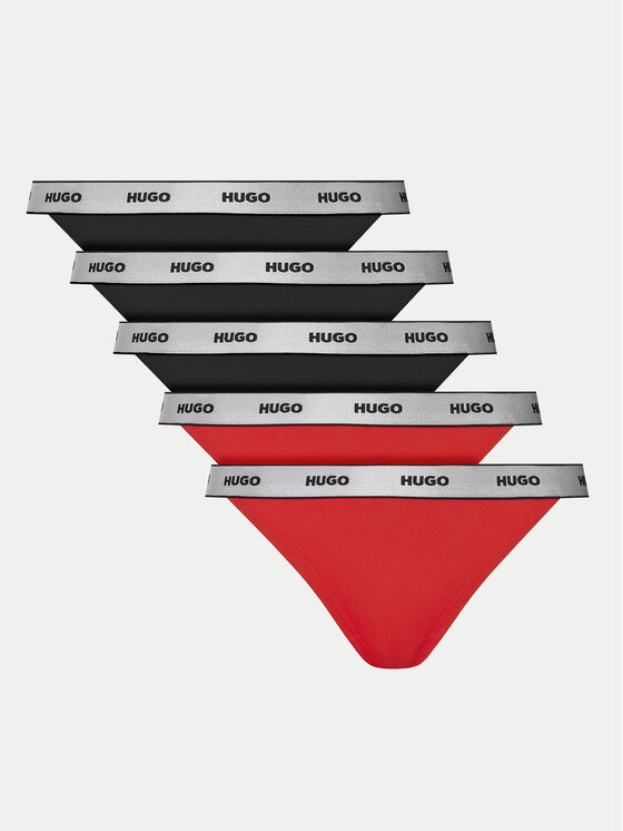 HUGO HUGO Komplet tangic﻿ Fivepack 50527208 Pisana