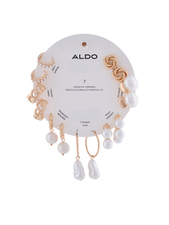 Aldo Zestaw kolczyków Aldo Sevenlooks 14088487 Złoty