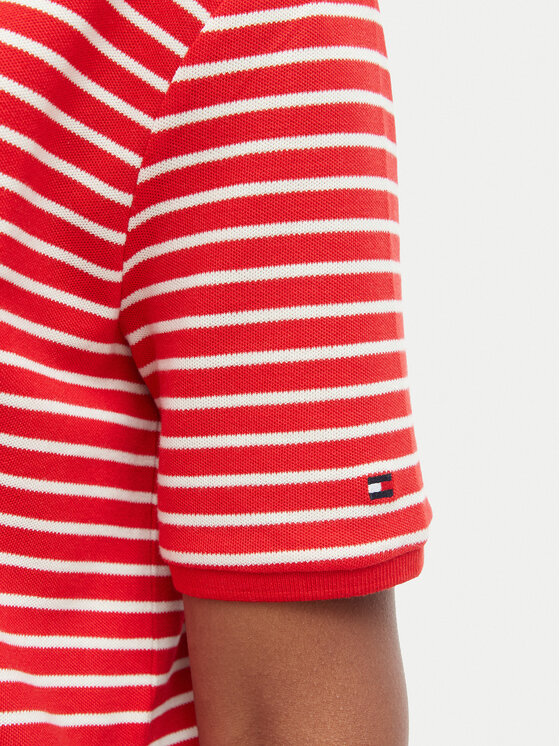 Tommy Hilfiger Tommy Hilfiger Polo WW0WW48720 Rojo Relaxed Fit