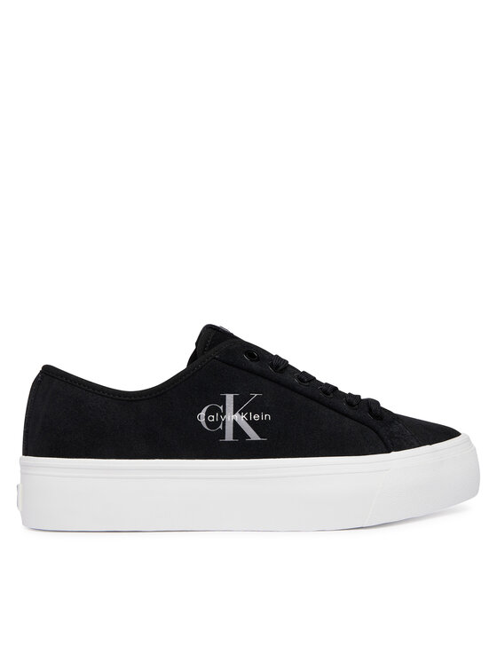 Calvin Klein Laisvalaikio batai Calvin Klein Vulc Flatf Laceup Suede HW0HW03088 Juoda