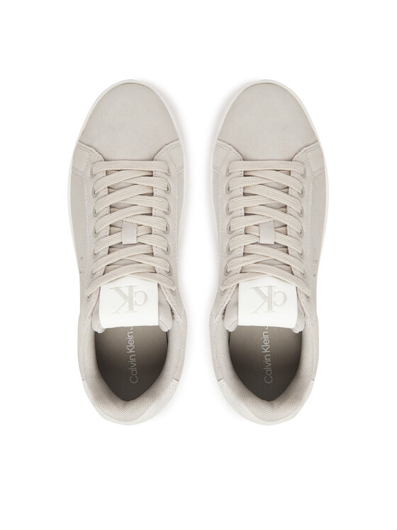 Calvin Klein Jeans Sneakersy Calvin Klein Jeans Bold Flatf Low Lace Mg Sd YW0YW01839 Sivá