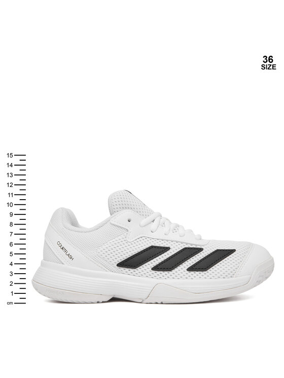 adidas Buty do tenisa adidas Courtflash Tennis Shoes Kids KK3865 Biały