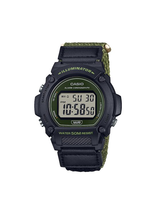 Casio Pulkstenis Casio W-219HB-3AVEF Melns