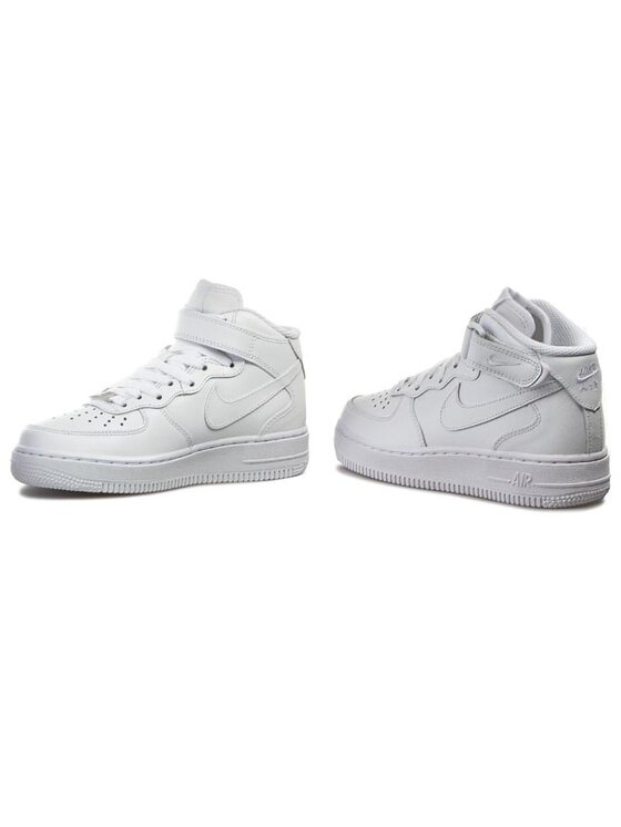 Nike Sneakersy Nike Air Force 1 Mid '07 LE 366731 100 Biały