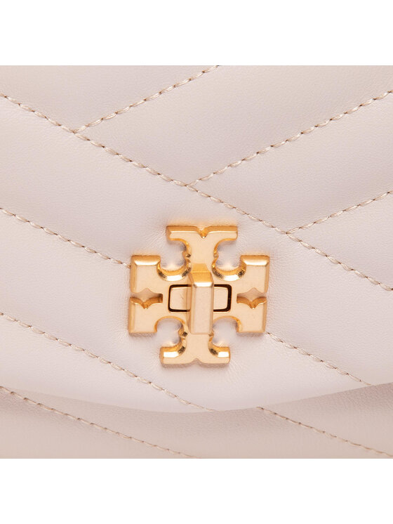 Tory Burch Сумка Tory Burch Kira Chevron Chain Wallet 64068 Бежевий