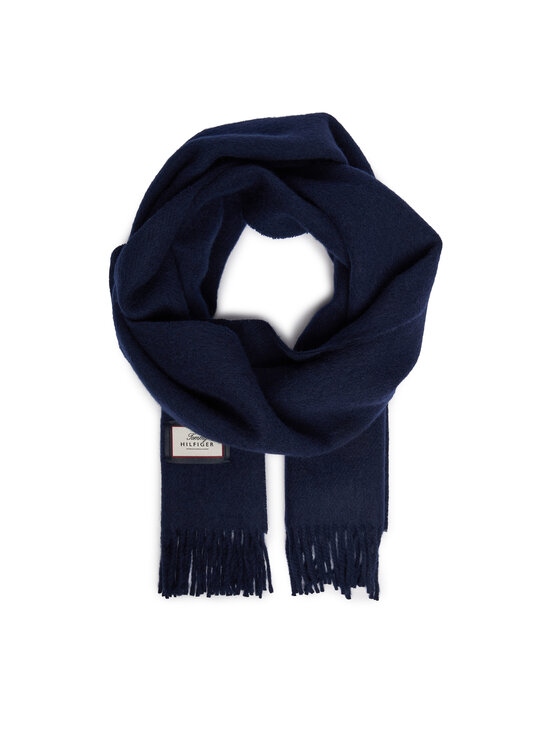 Tommy Hilfiger Šál Tommy Hilfiger Th Scarf AM0AM14768 Tmavomodrá