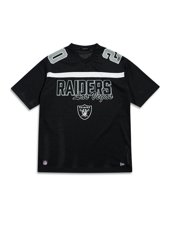 New Era New Era T-shirt NFL Las Vegas Raiders Mesh Graphic Jersey 60596386 Nero Regular Fit