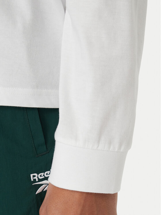 Reebok Reebok Majica z dolgimi rokavi Feliks RK25738CCM Bela Regular Fit