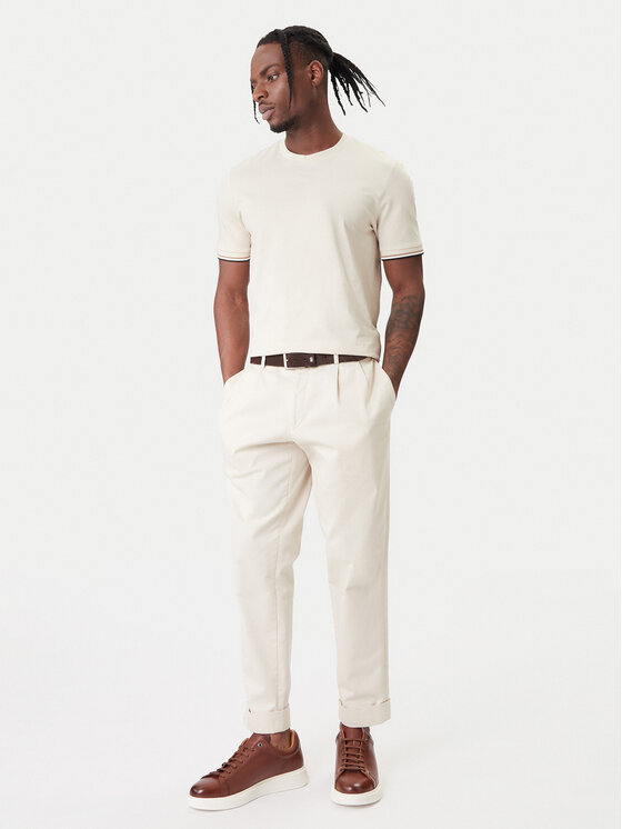 BOSS BOSS Camiseta Thompson 04 50501097 Écru Regular Fit