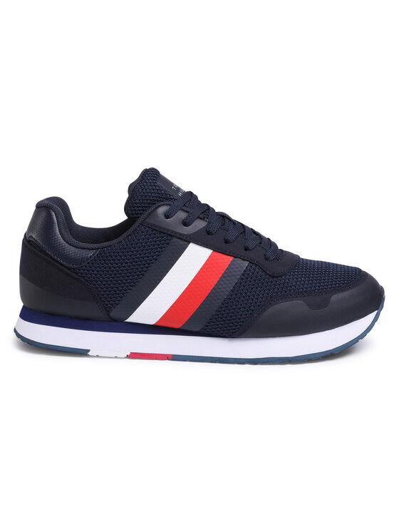 Tommy Hilfiger Zapatillas Tommy Hilfiger Corporate Material Mix Runner FM0FM02688 Azul marino