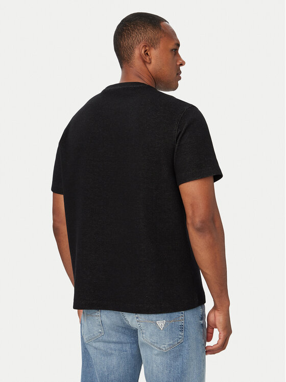 Guess Jeans Guess Jeans Camiseta M6YP09 K4177 Negro Regular Fit
