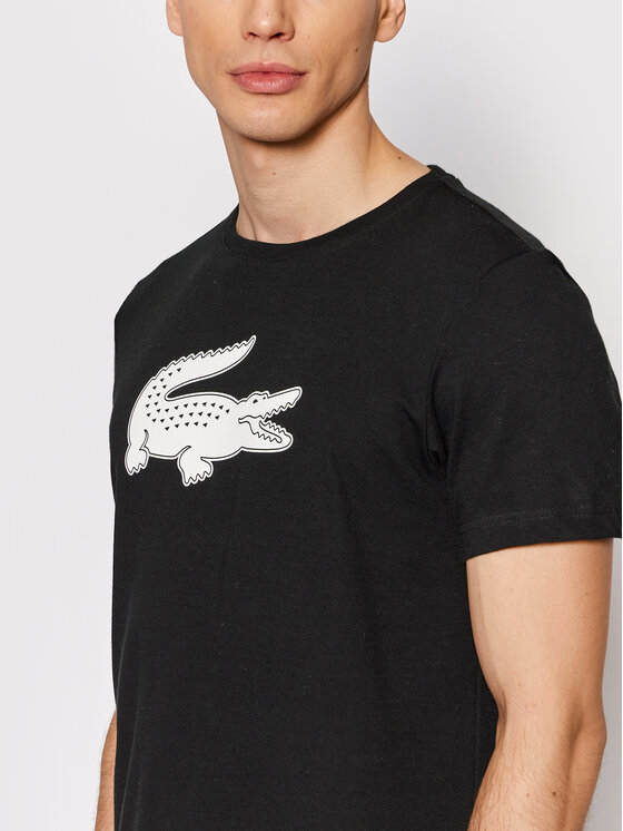 Lacoste Lacoste Marškinėliai TH2042 Juoda Regular Fit