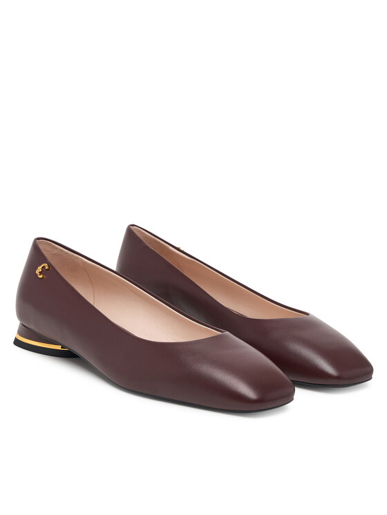 Coccinelle Baleriny Coccinelle C-Everyday Smo E4 U1L 19 01 01 Bordowy