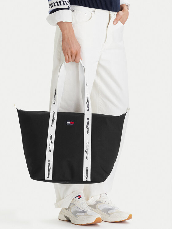 Tommy Jeans Τσάντα Tommy Jeans Tjw Ess Daily Tote AW0AW18461 Μαύρο