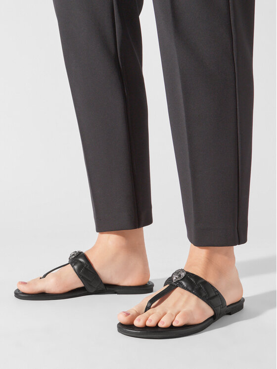 Kurt Geiger Flip flop Kurt Geiger Kensington T-Bar Sandal 8651400109 Negru