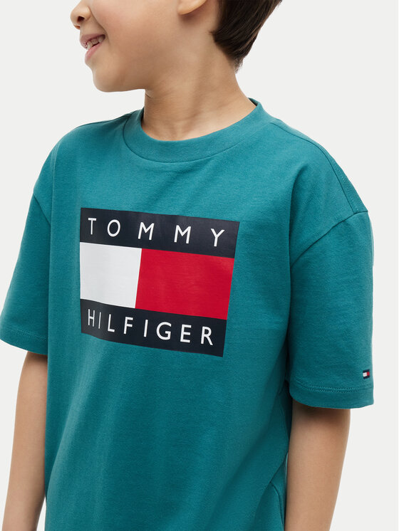 Tommy Hilfiger Tommy Hilfiger Camiseta Heritage KB0KB10340 Verde Regular Fit