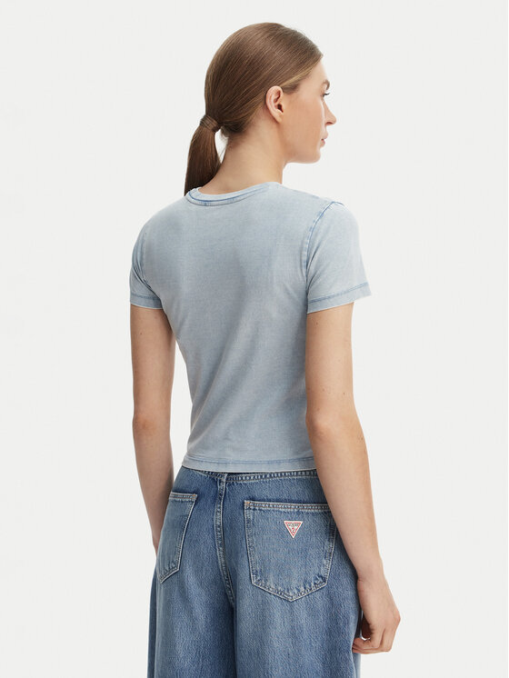 Guess Jeans Guess Jeans Camiseta W6GIA6 KCTL1 Azul Slim Fit