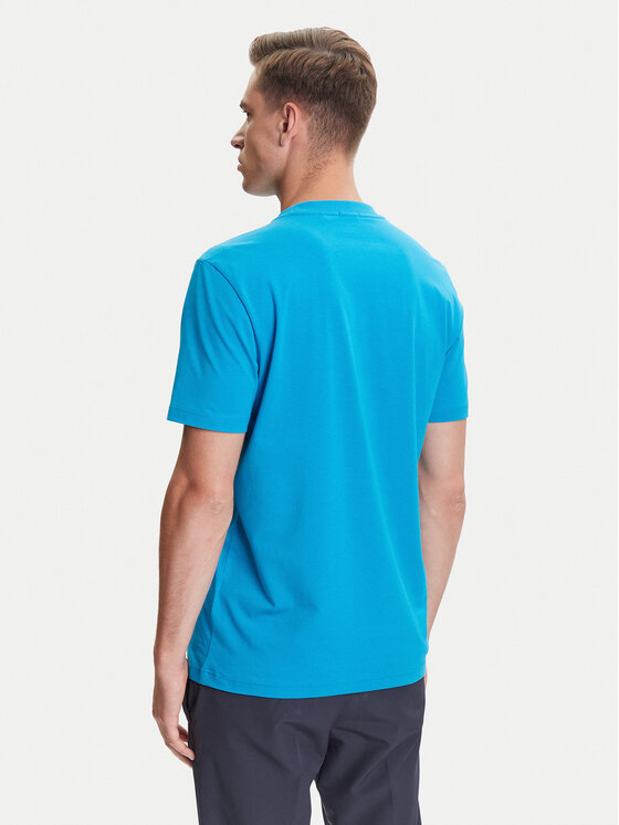 BOSS BOSS Camiseta 50506373 Turquesa Regular Fit