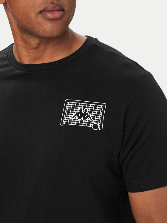 Kappa Kappa Camiseta 322P14W Negro Regular Fit