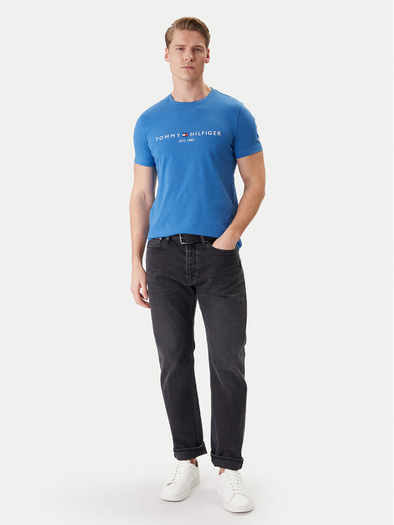Tommy Hilfiger Tommy Hilfiger Camiseta MW0MW11797 Azul Slim Fit