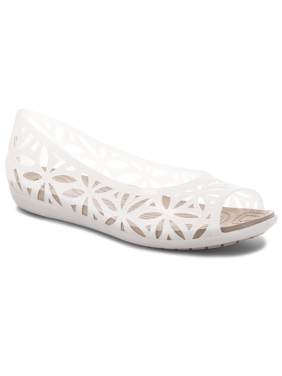 Crocs Félcipő Crocs Isabella Jelly II Flat W 204941 Fehér