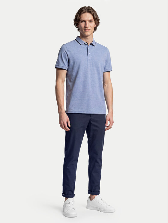 Jack & Jones Jack & Jones Поло Paulos 12136668 Голубий Slim Fit