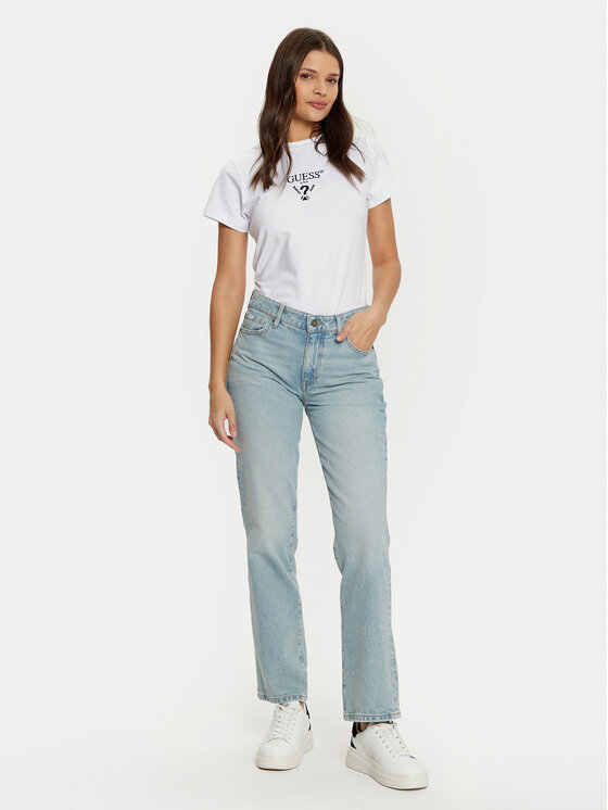 Guess Guess Футболка V4YI21 KCDH1 Білий Slim Fit