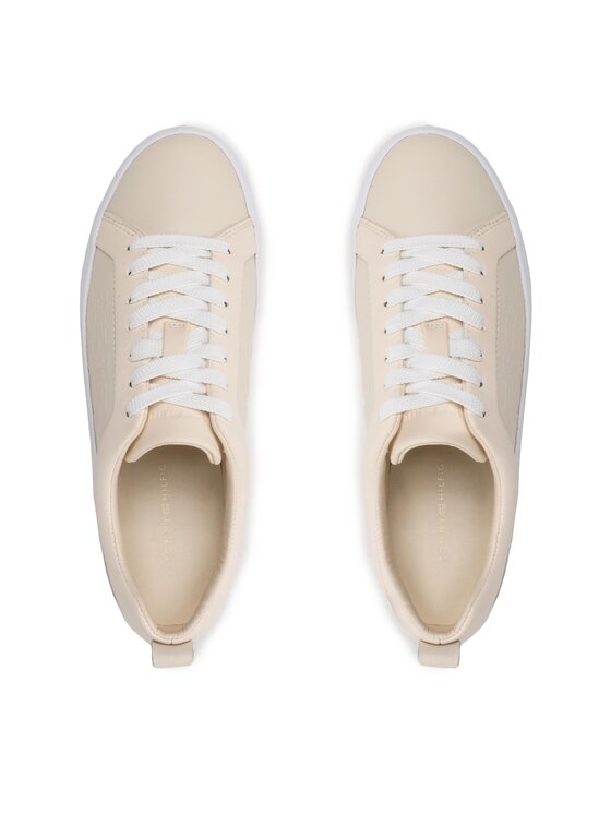 Tommy Hilfiger Superge Tommy Hilfiger Embossed Vulc FW0FW07376 Bež