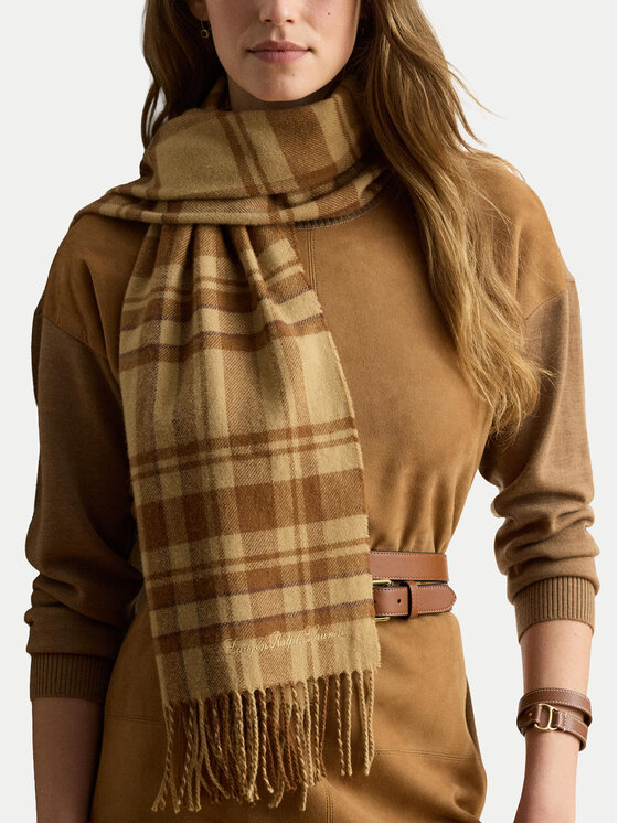 LAUREN RALPH LAUREN Κασκόλ LAUREN RALPH LAUREN 454P23489002 Ανοιχτό καφέ