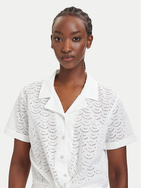 Guess Guess Сорочка W6GH48 W1881 Білий Classic Fit