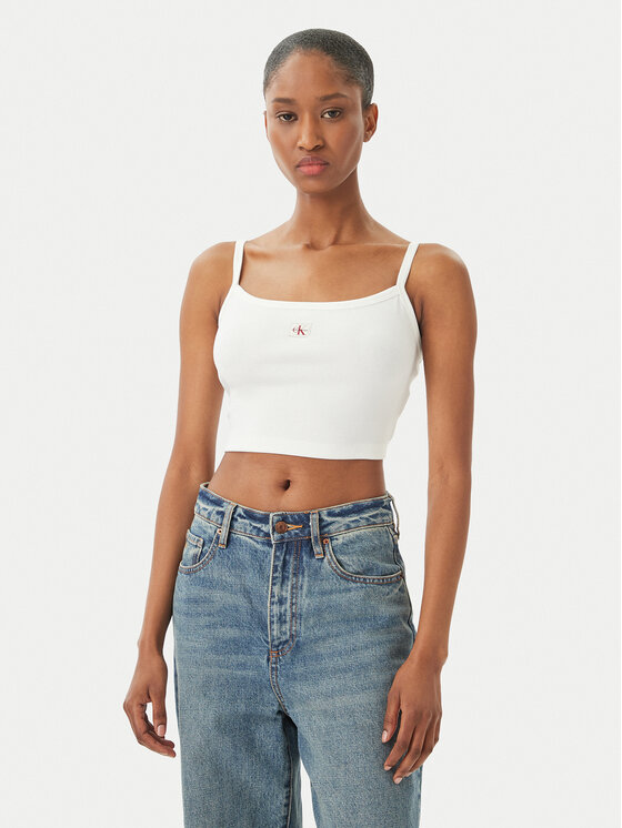 Calvin Klein Jeans Calvin Klein Jeans Top LV047F221G Blanco Slim Fit