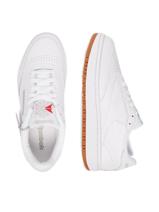 Reebok Sneakersy Reebok EO-CLUB C DOUBLE 100001198 Biela