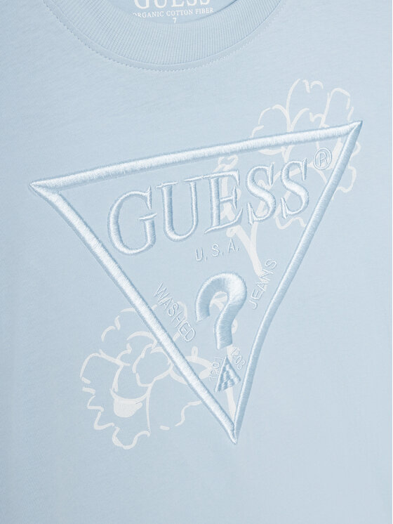 Guess Guess T-shirt L5GI09 K8HM4 Celeste Regular Fit