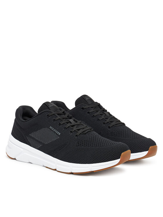 Tommy Hilfiger Laisvalaikio batai Tommy Hilfiger Modern Comfort Run Knit FM0FM05524 Juoda