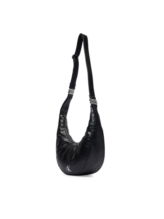 Calvin Klein Дамска чанта Calvin Klein Buckle Convertible Small Hobo LV04F3512G Черен