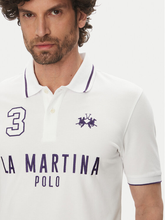 La Martina La Martina Поло Yeshayahu MAP320 PK001 Білий Regular Fit