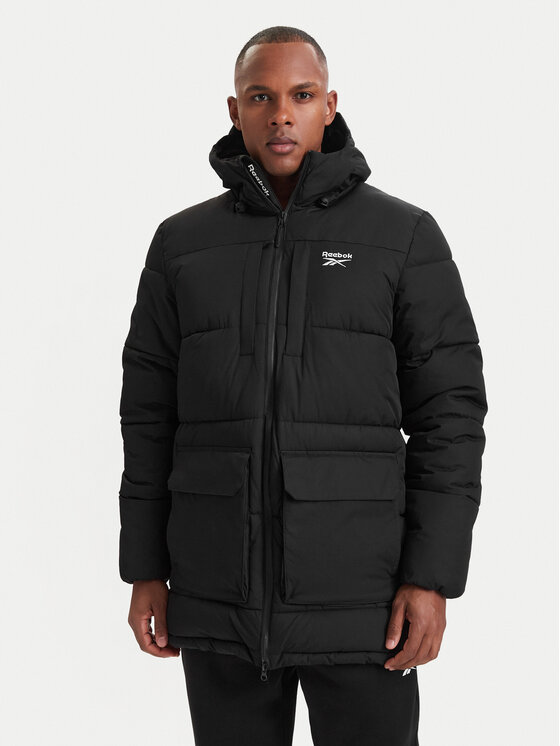 Reebok Reebok Зимова куртка RCC00077 Чорний Regular Fit