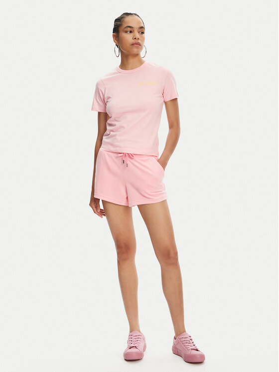 Juicy Couture Juicy Couture Póló La Beach JCWCT125319 Rózsaszín Regular Fit