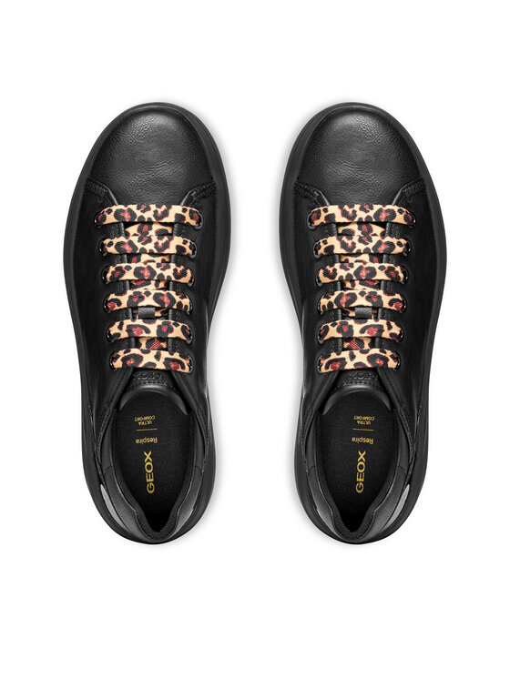 Geox Sneakersy Geox D Spherica Ecub-2 D56WVD 05402 C9999 Černá