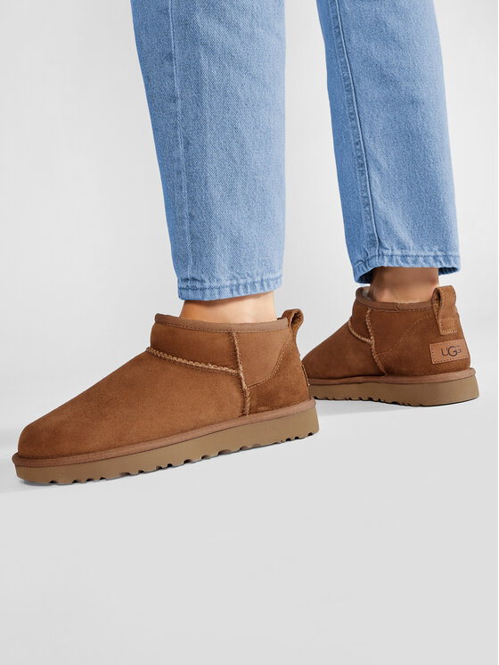 Ugg Śniegowce Ugg W Classic Ultra Mini 1116109 Brązowy