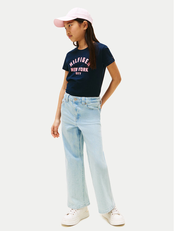 Tommy Hilfiger Tommy Hilfiger Póló Graphic KG0KG08813 Sötétkék Regular Fit