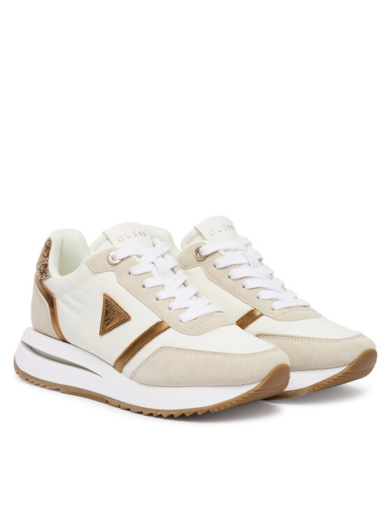 Guess Sportcipők Guess FLPEAG ELE12 Ekru